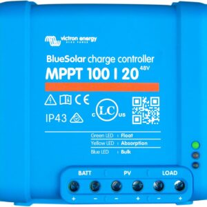 Kontroler ładowania słonecznego Victron Energy BlueSolar MPPT, 100V 20A 48V