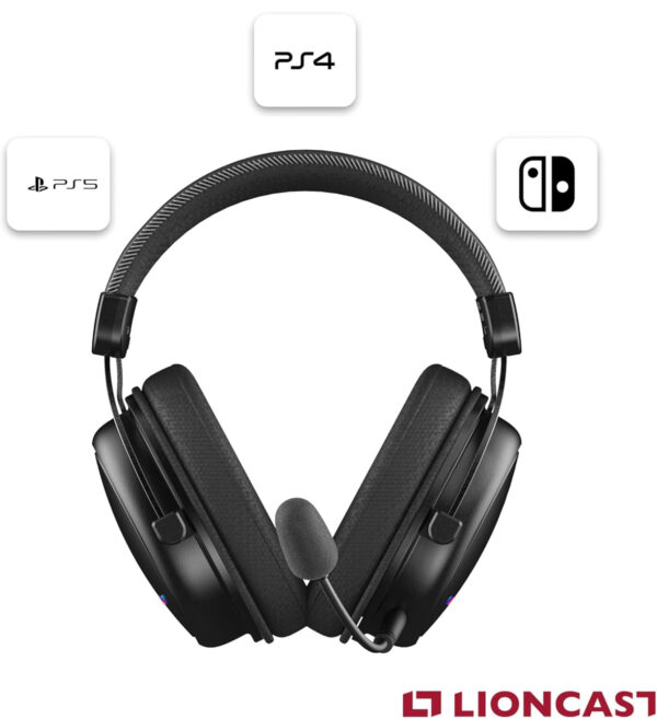 Słuchawki Lioncast LX80 bezprzewodowe 80h mikrofon gaming PS5 PC - obrazek 5