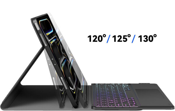 Klawiatura Earto FR150-BK do iPad Pro 12.9" AZERTY bezprzewodowa klawiatura z etui i touchpadem - obrazek 2