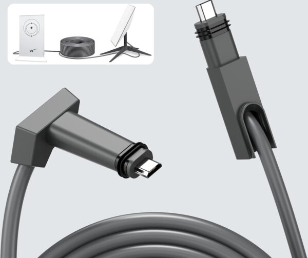 Kabel PonJel Starlink 46m, odporny na wodę, idealny do satelity V2, RJ45 - obrazek 6
