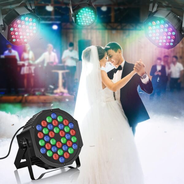 Reflektor LED RGB U`King 4 w 1 z pilotem - oświetlenie na imprezy i eventy - obrazek 3