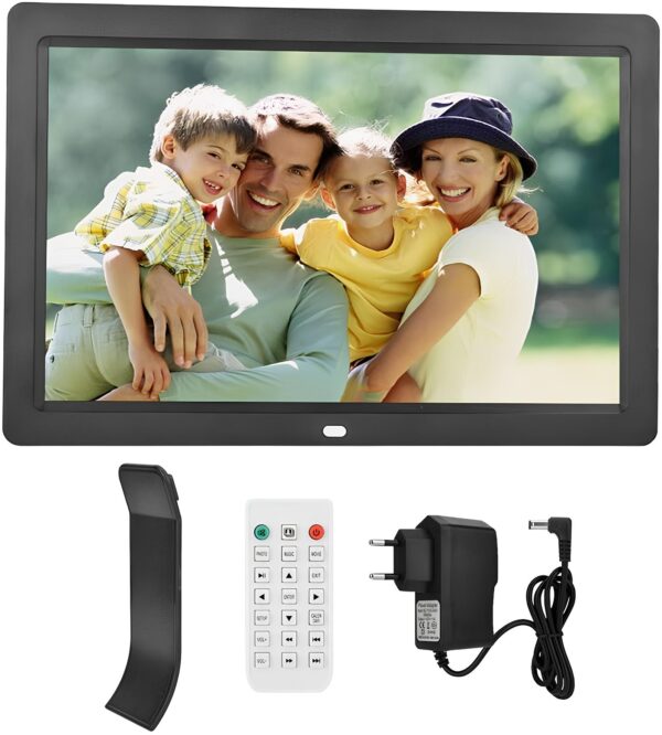Cyfrowa ramka VBESTLIFE 12" YS03187-07, HD LED, zegar, MP4/AVI - obrazek 2