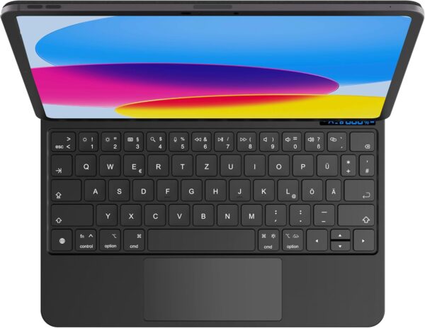 Etui z klawiaturą nimin dla iPada 10.9" 10. generacji, magnetyczne, AZERTY - obrazek 2