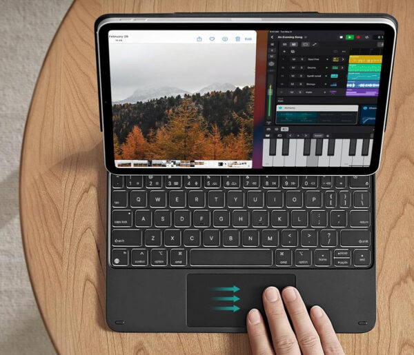 Czarne etui ESR 6B012A do iPada Air 11" (M2, 2024) z klawiaturą QWERTZ, powystawowy - obrazek 8