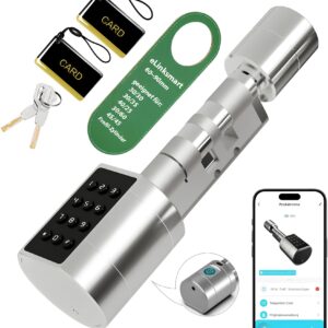 Zamek elektroniczny 60-90 mm z kluczem odciskiem palca Tuya montaż DIY EU drzwi YL-L111-60mm