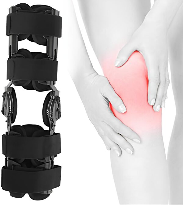 Stabilizator kolana ZJchao ortopedyczna podporowa, regulowana dla ACL