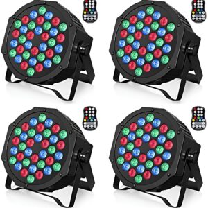Reflektor LED U`King z pilotem, RGB, akumulator 6000 mAh, 4 szt.