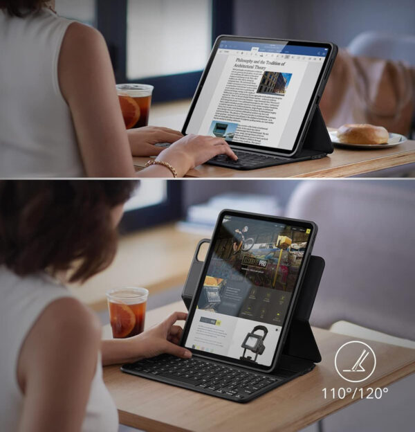 Etui z klawiaturą ESR Ascend Lite 6B008 do iPad Pro 11/iPad Air 5/4 QWERTZ - obrazek 4