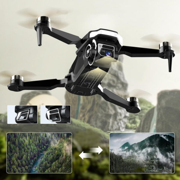 Dron CHUBORY A68 WiFi FPV z kamerą HD, 2 akumulatory, futerał - obrazek 5