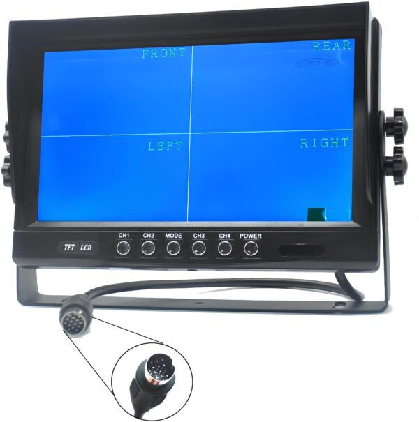 Używany Monitor do kamery cofania samochodowej Pardarsey 9'' 800480HD - obrazek 3