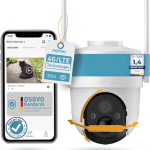 Kamera PETTEC PetCam Free'n 360 4G LTE , 3MP, 20m IR, technologią detekcji ruchu Ultravision