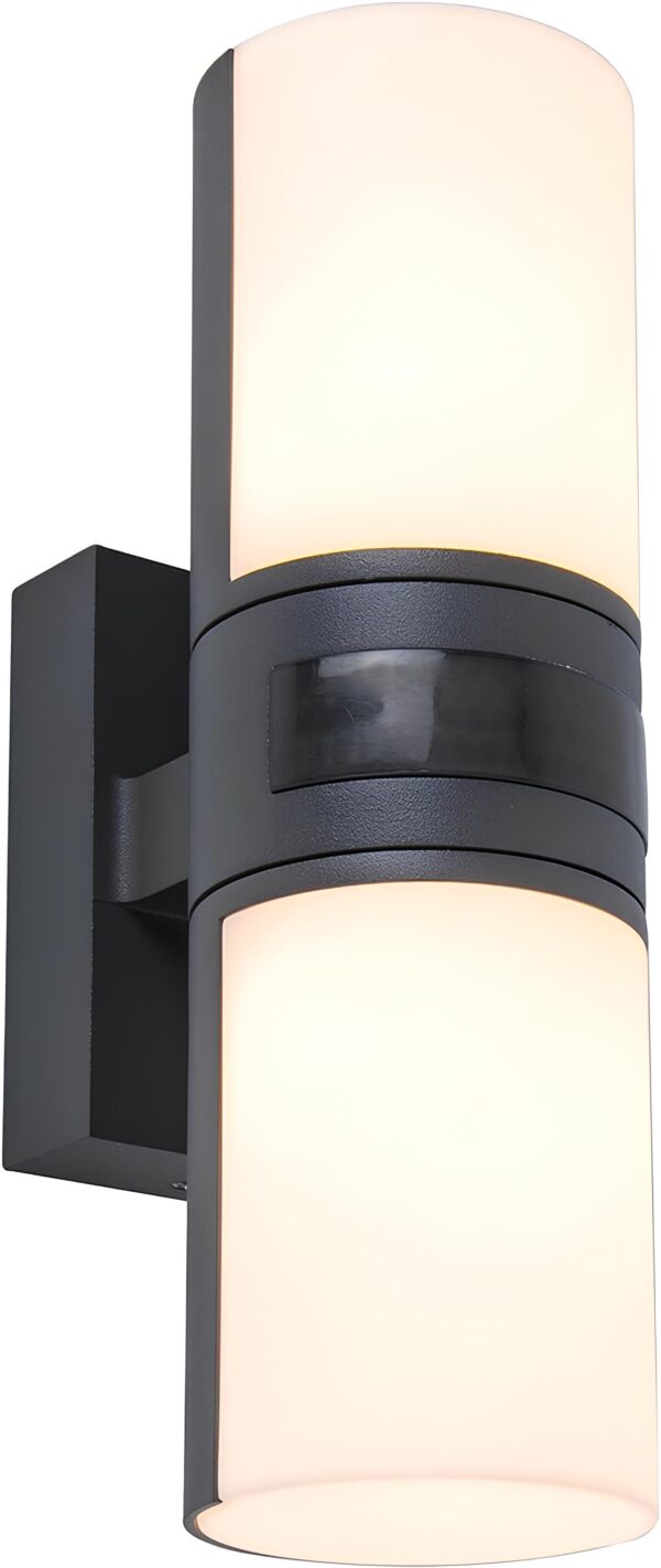 Zewnętrzna lampa LED z czujnikiem ruchu 12m/180° energooszczędna lampa SEBSON elewacyjna z sensorem