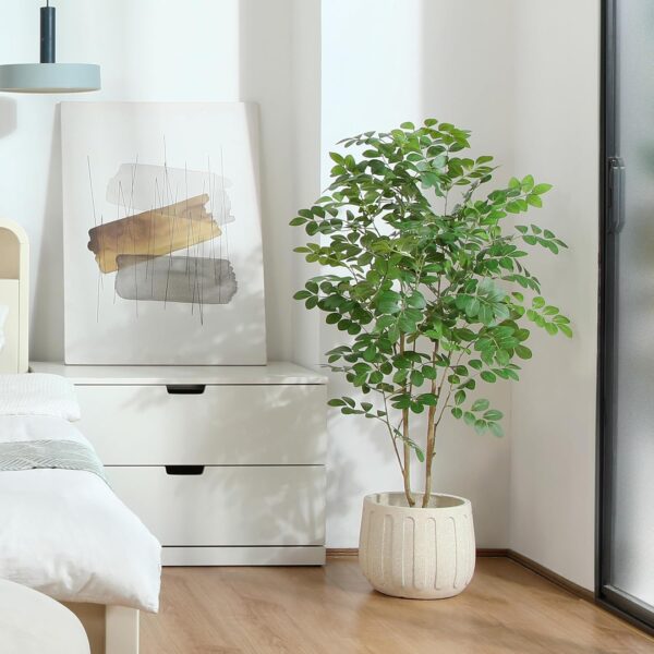 Sztuczne drzewo moringa Kazeila 120 cm roślina w doniczce do dekoracji wnętrz - obrazek 3