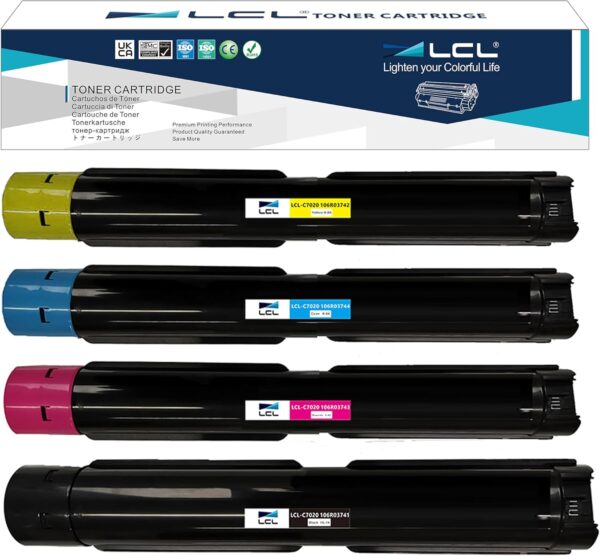 Toner LCL 4PK KCMY Zamiennik do Xerox VersaLink C7020/C7030 kompletny zestaw tonerów CMYK