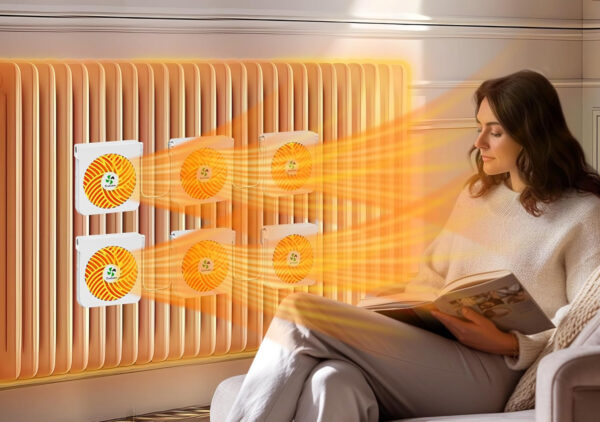 Zestaw 6 wentylatorów ecoCalm KP-CRV2408 na grzejnik z termostatem - obrazek 7