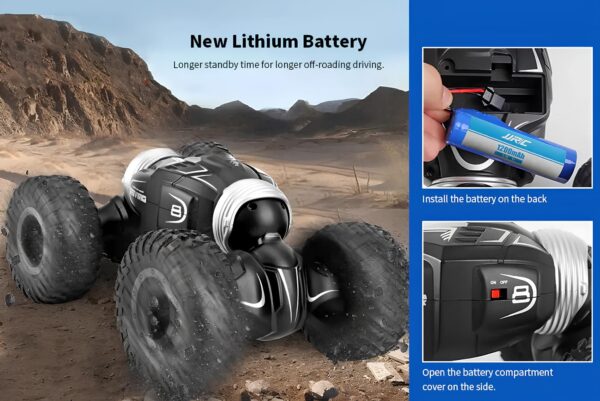 Samochód sterowany gestami Twist Desert terenowy model RC z funkcją obracania nadwozia - obrazek 7