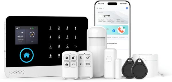 UŻYWANA System alarmowy RFID GSM Bezprzewodowy z Tuya Smartlife i pilotem