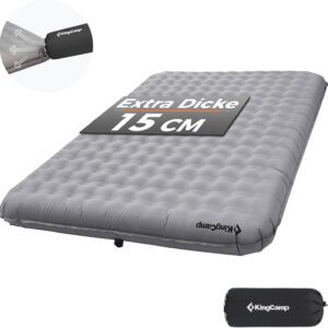 KingCamp Mata Sypialna Campingowa dla 2 Osób 201х141х15 cm