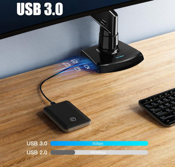 NIEKOMPLETNY Uchwyt do monitora HUANUO HNSS12 stojak na monitor max 12 kg, USB, VESA 75/100 POWYSTAWOWY - obrazek 7