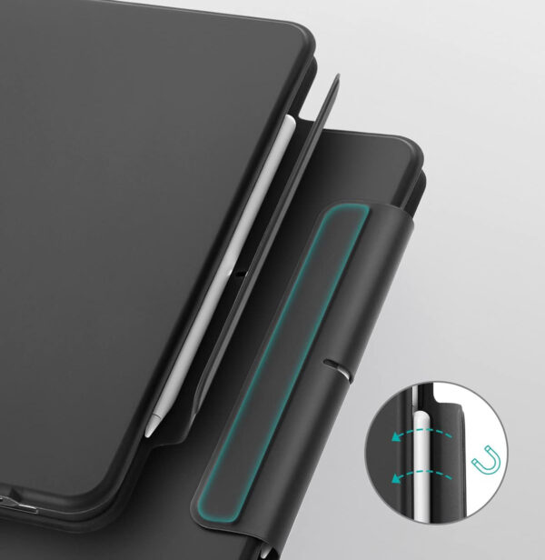 Etui z klawiaturą ESR 6B017, do iPad Pro 12,9 cala, czarne, niemiecki układ klawiatury QWERTZ - obrazek 4