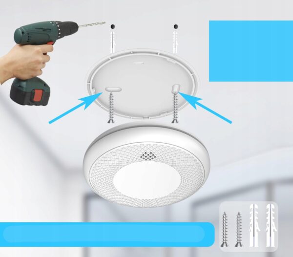 Detektor dymu Safeliveo CS12W, Wi-Fi, Tuya/Smart Life, 5 szt. - obrazek 3