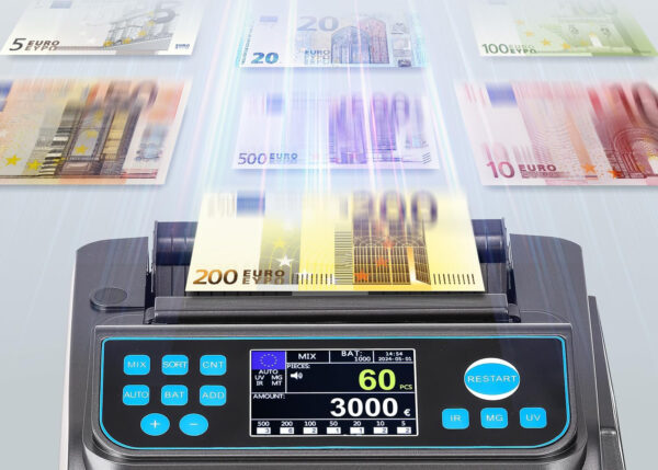 USZKODZONY Liczarka banknotów Bonvoisin, min. 1000 banknotów na minutę, UE - obrazek 4