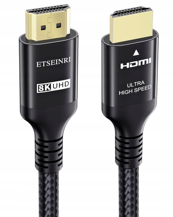 Kabel HDMI Etseinri 20m, 48 Gbit/s 4K przy 120 Hz 8 K przy 60 Hz