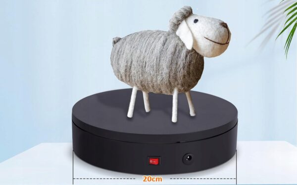 Elektryczny stół obrotowy BAOSHISHAN, dr 20 kg, 20 cm, 220V, czarny - obrazek 5