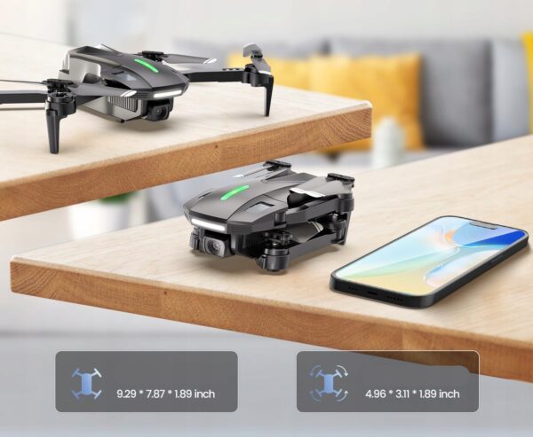 Mini dron DEERC D70 z kamerą HD 1080P dla dzieci i dorosłych, 2 baterie - obrazek 5
