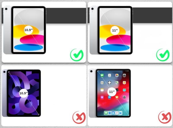 Etui z klawiaturą CACOE do iPad 10 10.9 cala 2022 z touchpadem niebieskie - obrazek 5