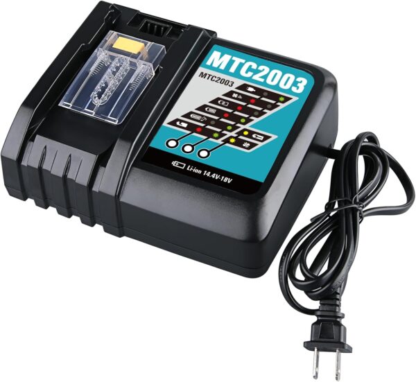 SHGEEN MTC2003 Ładowarka Li-ion DC18RC z LED do Makita BL1860  + 2 bateria