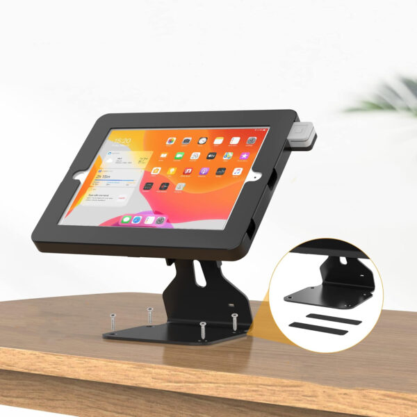 Stojak POS na tablet zgodny z iPad 10.2" Gen 7 8 9, obrotowy, zamykany - obrazek 4