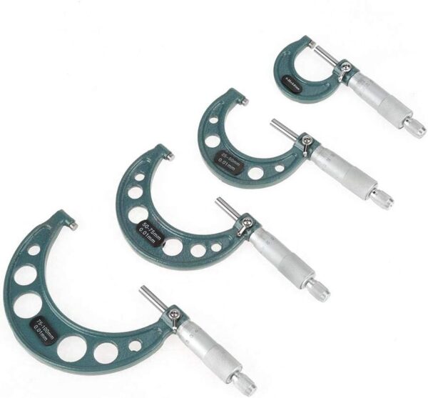 Mikrometr Ejoyous 0-100mm Precision Pro Zestaw 4 szt. Narzędzie do metalu - obrazek 4