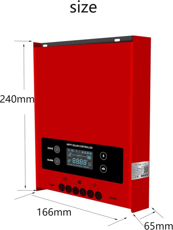 Regulator Ładowania ESF48L60A MPPT SolaMr 60A z LCD - obrazek 4