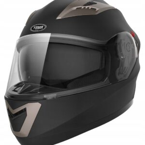 Kask motocyklowy YEMA YM-829, czarny matowy, L 59-60cm, lekkie zadrapania