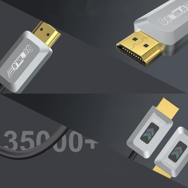 Światłowodowy kabel GeoHN.G HDMI 2.1 długość 20 m przewód do przesyłu obrazu w jakości 8K z minimalną utratą sygnału - obrazek 5