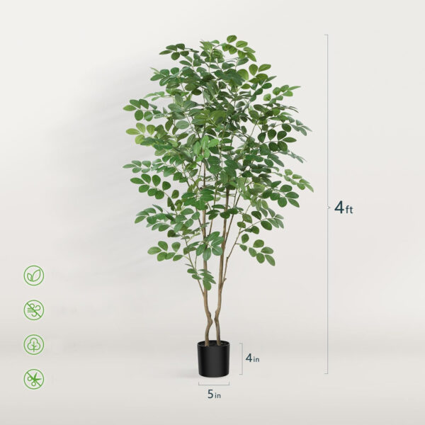 Sztuczne drzewo moringa Kazeila 120 cm roślina w doniczce do dekoracji wnętrz - obrazek 4