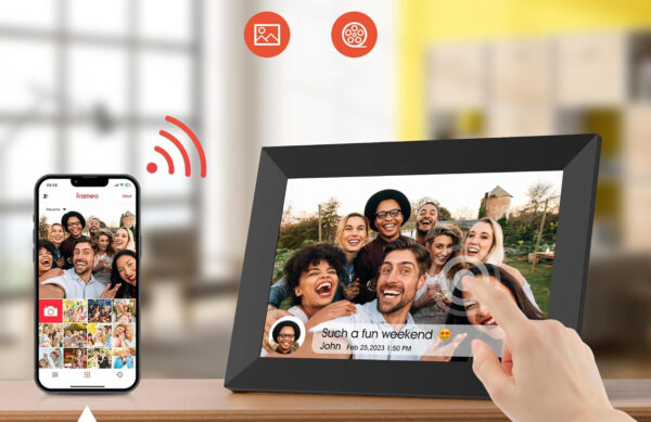 Cyfrowa ramka na zdjęcia Frameo 102K WiFi 10,1 cala HD IPS 1280 x 800 32 GB - obrazek 5