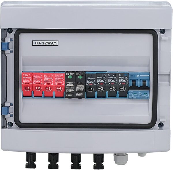 Skrzynka rozdzielcza z wyłącznikami automatycznymi YRO HA-12WAY, 550V, IP65
