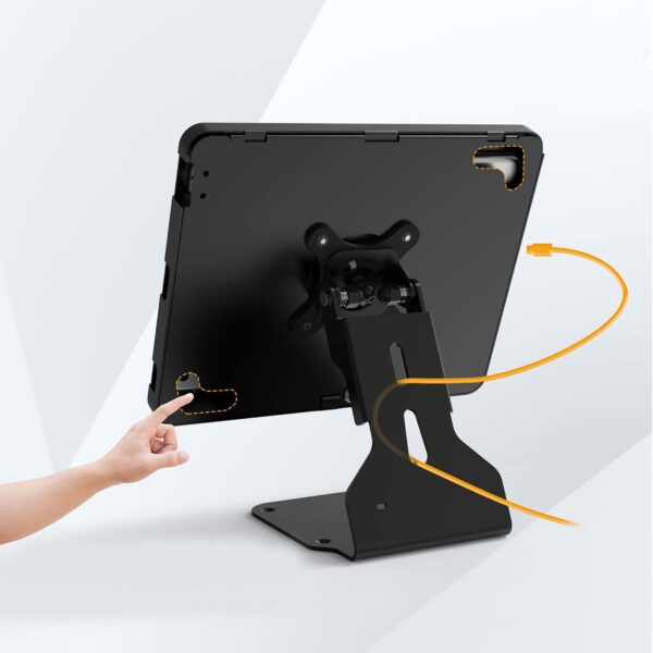 Stojak POS na tablet zgodny z iPad 10.2" Gen 7 8 9, obrotowy, zamykany - obrazek 2