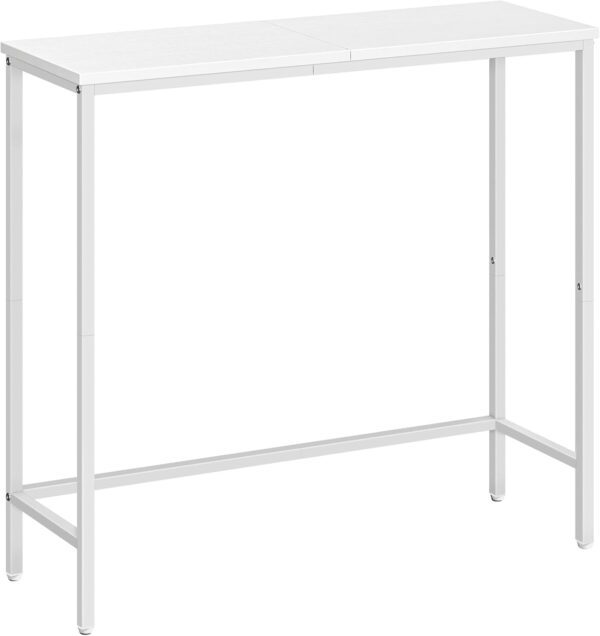 Stolik konsolowy HOOBRO Slim WW75XG01 metalowa rama biały POWYSTAWOWY