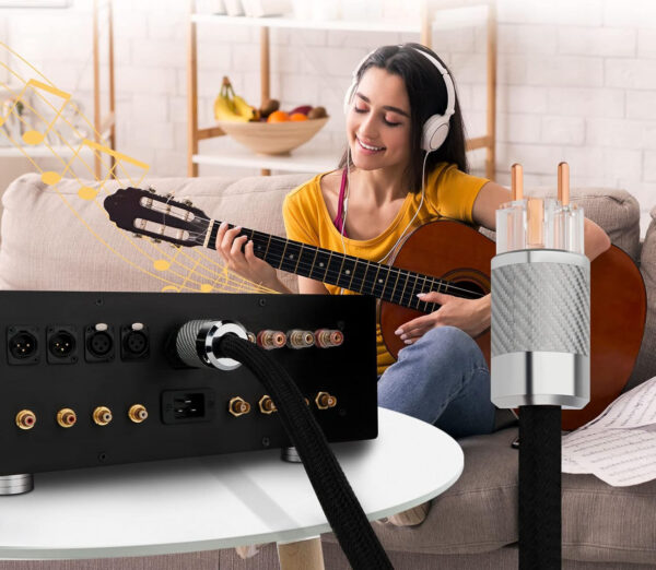 Kabel zasilający audiophilowy YuanYong, HiFi, 125 V, 15 A - obrazek 4