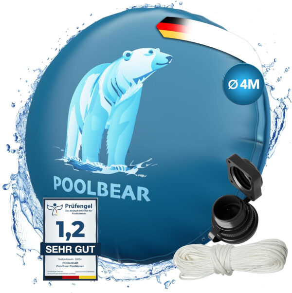 Poduszka basenowa PoolBear 4m Zimowa XXL Ochrona przed mrozem, Używany