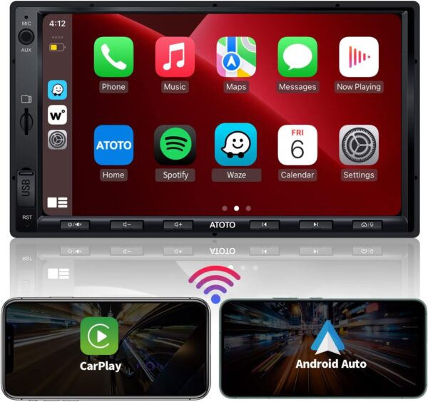 Używane Radio samochodowe ATOTO F7 F7G2A7WE 7 cali Bluetooth HD LRV FM/AM GPS
