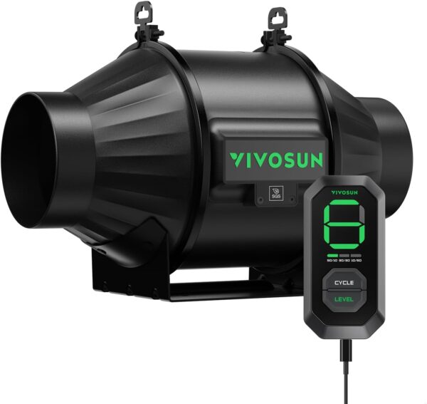 VIVOSUN VSV-AZT4-EU wentylator wylotowy AeroZesh T4 z kontrolą prędkości