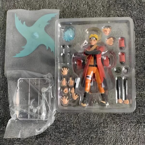 Figurka Naruto Uzumaki z zabezpieczeniem 15 cm kolekcjonerska postać z anime Naruto z podstawą i detalicznym wykonaniem - obrazek 7