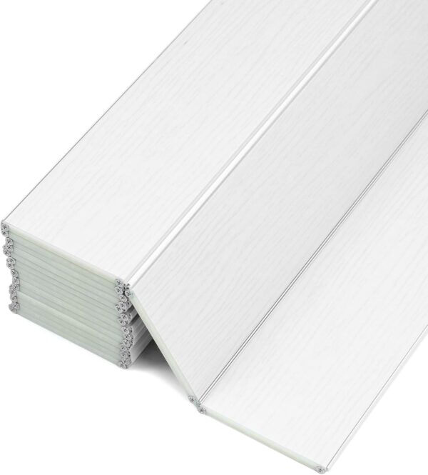 Składana półka do wanny QWORK WD10919 biały PVC 170x75 cm do łazienki - obrazek 4