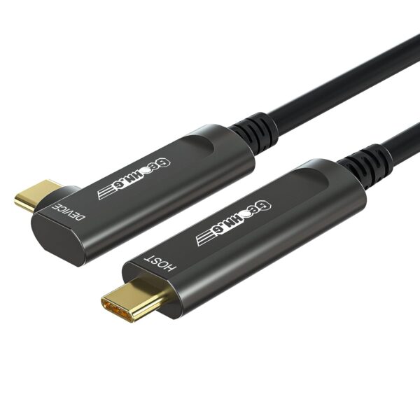 Kabel USB-C światłowodowy GeoHN.G 15m 90° 10Gb/s do VR AR Quest 2