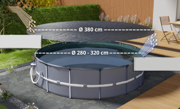 Pokrywa basenowa Planenfux 2-w-1 średnica 305 cm NIE ZESTAW - obrazek 6