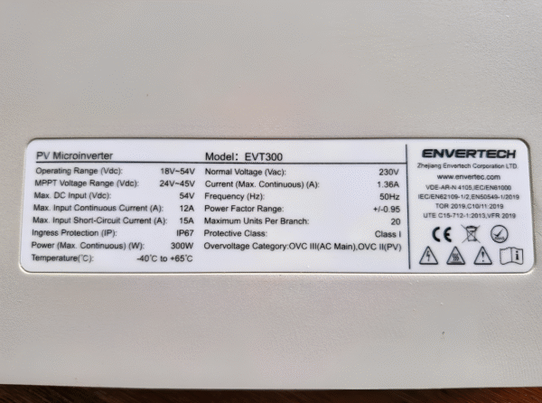 Mikroinwerter Envertech EVT300 do Systemów Fotowoltaicznych na Balkonie - obrazek 6